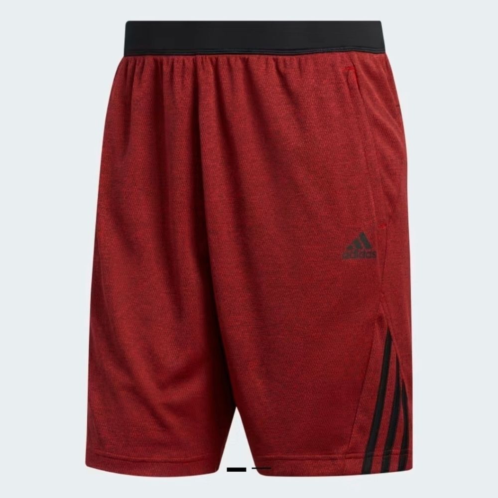 Adidas Men's Red Athletic Shorts Size M Polyester *